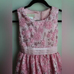 American Princess Pink Embroidered Dress